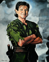 Robin Williams jako Peter Pan - akryl na sosloitu - 75x60 cm.JPG